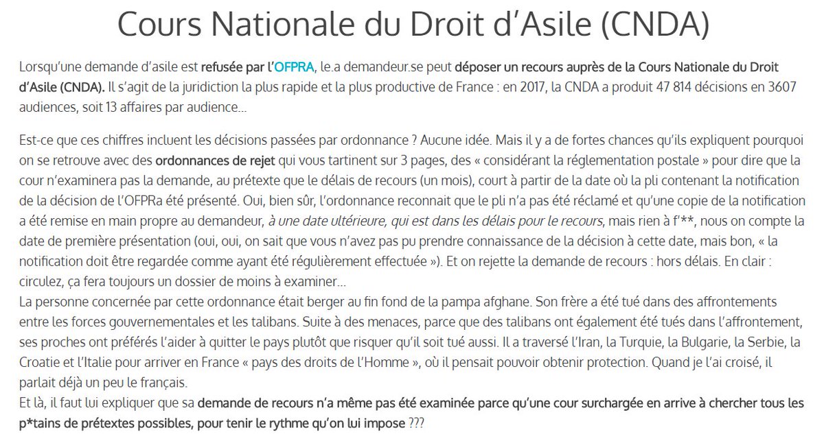 Migrants_Info's tweet photo. ℹ️ Qu'est-ce que la CNDA ? pourquoi ses agents sont-ils en grève depuis bientôt un mois ?

quelle justice voulons-nous pour le droit d'asile ?

https://t.co/SYISp7lgmM 
#procedureAsile
cc @CNDAengreve @ADDE_fr @michelhenry @edwyplenel
@commeunbruit @ChloeViel_DPDE @mariemetti https://t.co/UIhly3Q6Rc