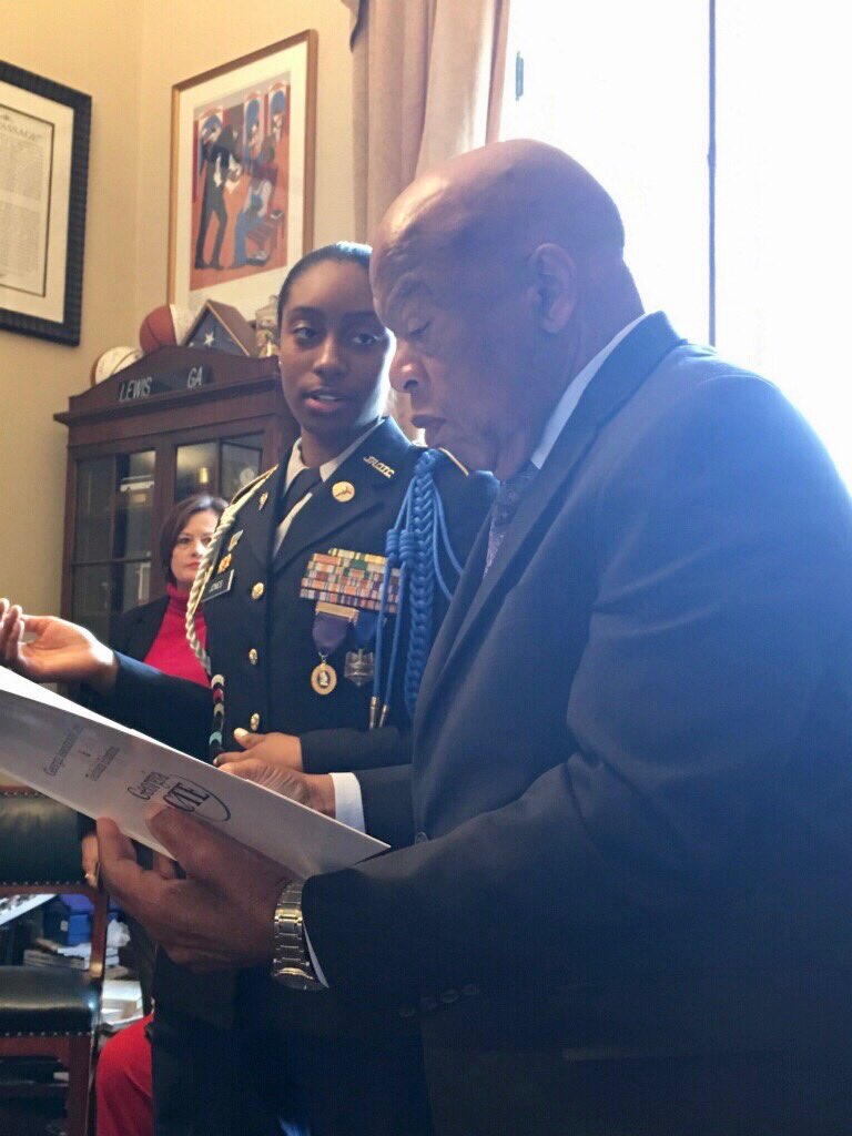 MaysBattalion's tweet photo. Recap of last week... Cadet Major Haleigh Jones went to Washington, D.C. representing for the Raider Battalion while meeting with distinguished individuals 🇺🇸 https://t.co/vTiytGTW4H