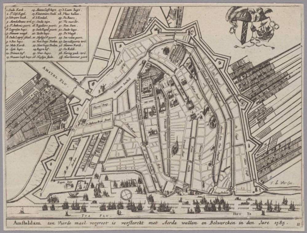 MapPornTweet's tweet image. The Dutch State Archives have published 4700 historical maps. bertspaan.nl/amsterdam-op-d…