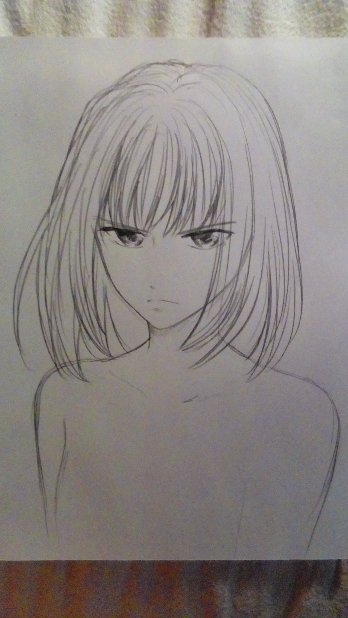 結城るい 落書き 一発描き イラスト通り 絵描き人 睨みつける女の子 T Co 775wbbkz1m Twitter