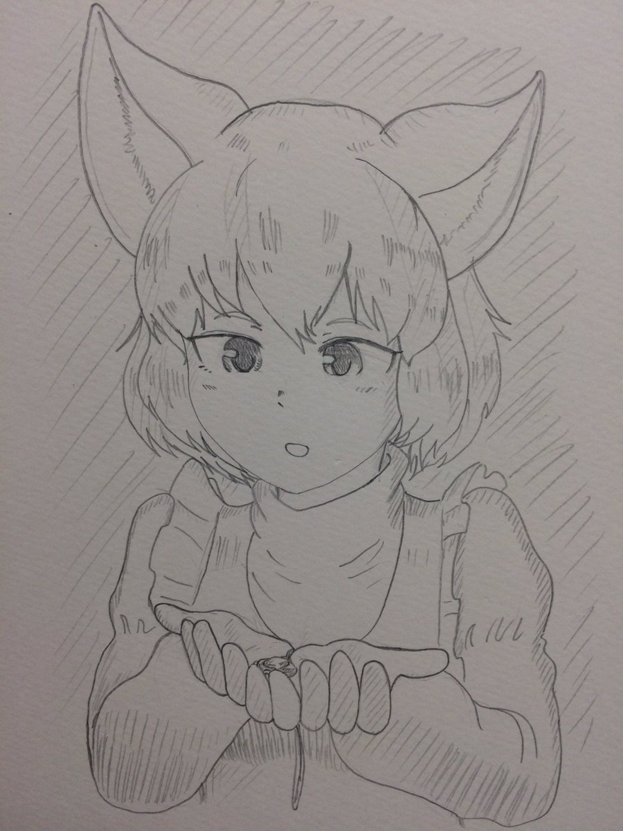 できるだけしろめしさんっぽくルベルちゃんを描いてみたよ 