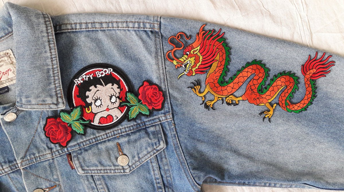 Joyly's tweet photo. The recommended item 🔥🔥🔥 from my shop Kodchaphorn on Etsy 🔥🔥🙏👩‍🎨💖 Shop here https://t.co/IFERZzRcx7 #reworkedvintage #reworked #handmade #patcheddenim #patches #jacket #vintage #etsy #jeanjacket #unique #oneofakind #shopping #gift #etsyfinds #usa #Bangkok #Thailand https://t.co/F4cgxFeiUH