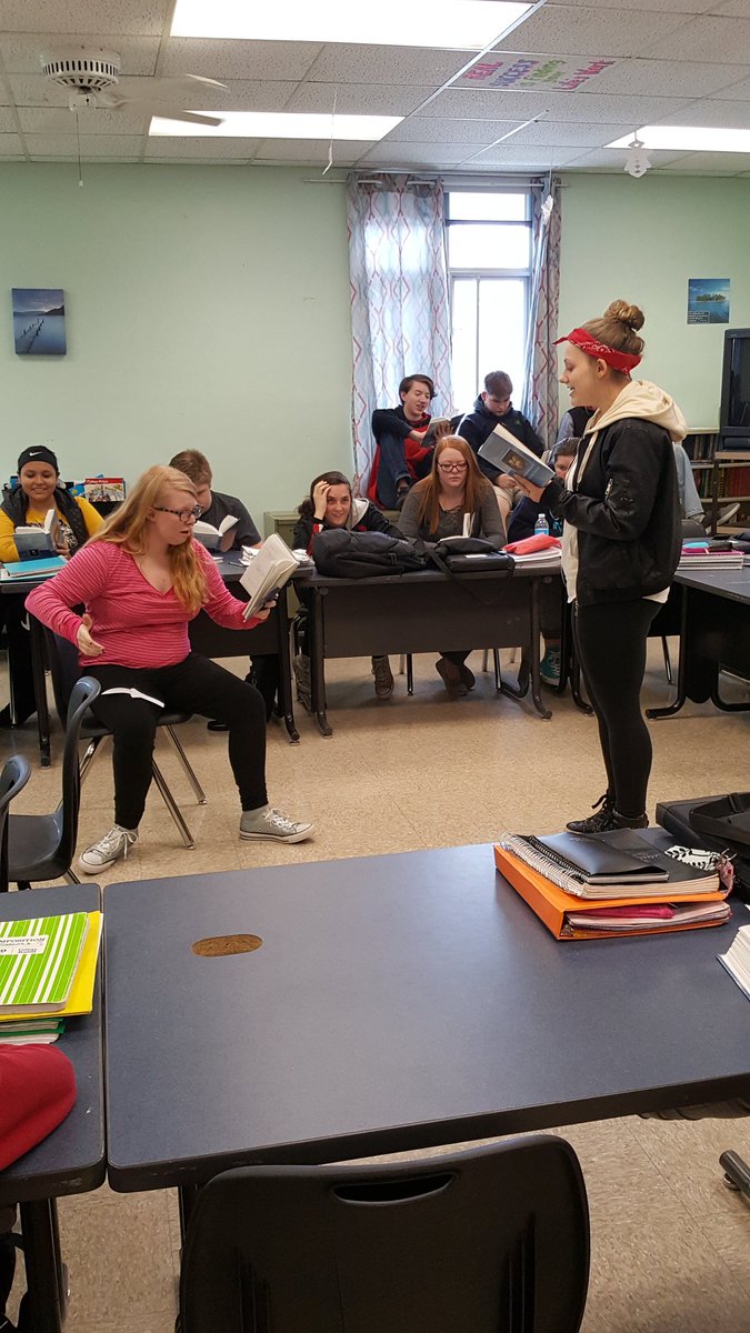 SLMesch's tweet photo. The final scene in Romeo &amp; Juliet. I've got some theatrical students who really brought it to life! https://t.co/J8l6KsGZVz