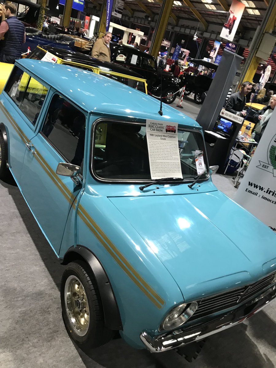 RIACCARSHOW's tweet photo. Pop over to the Irish Mini Owners Club to see some true classics like the Clubman! #mini #CaroleNashRIACClassicCarShow https://t.co/gvc5B3Y3zc