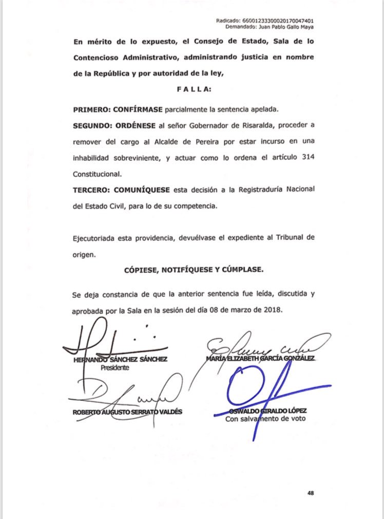 Consejo de Estado tweet media