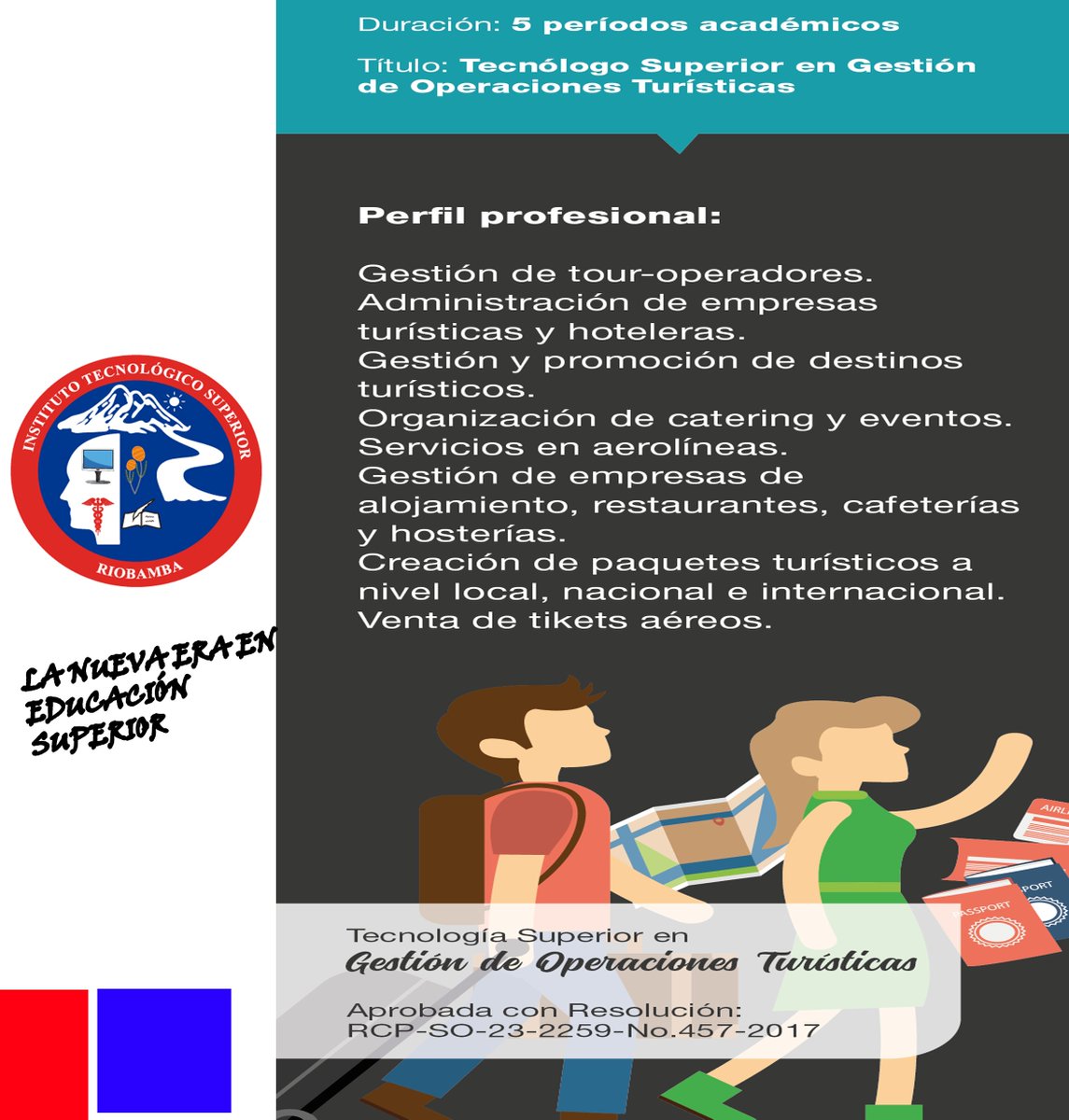 ISTRiobamba's tweet photo. #Postulacion1 🔊🔊
Forma parte de nuestra #GranFamila
El #Insti te espera... Tecnología Superior en Gestión de Operaciones Turísticas
#YoAmoalInsti ❤️ Somos la nueva era en #EducacionSuperior #Comparte
Postula en https://t.co/fgIUUbt3mu
👇👇 https://t.co/SHvR12xWTw