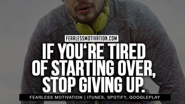 fearlessmotivat's tweet photo. If you're tired of starting over, STOP GIVING UP. #NEVERGIVEUP https://t.co/BOQTa6uqz1