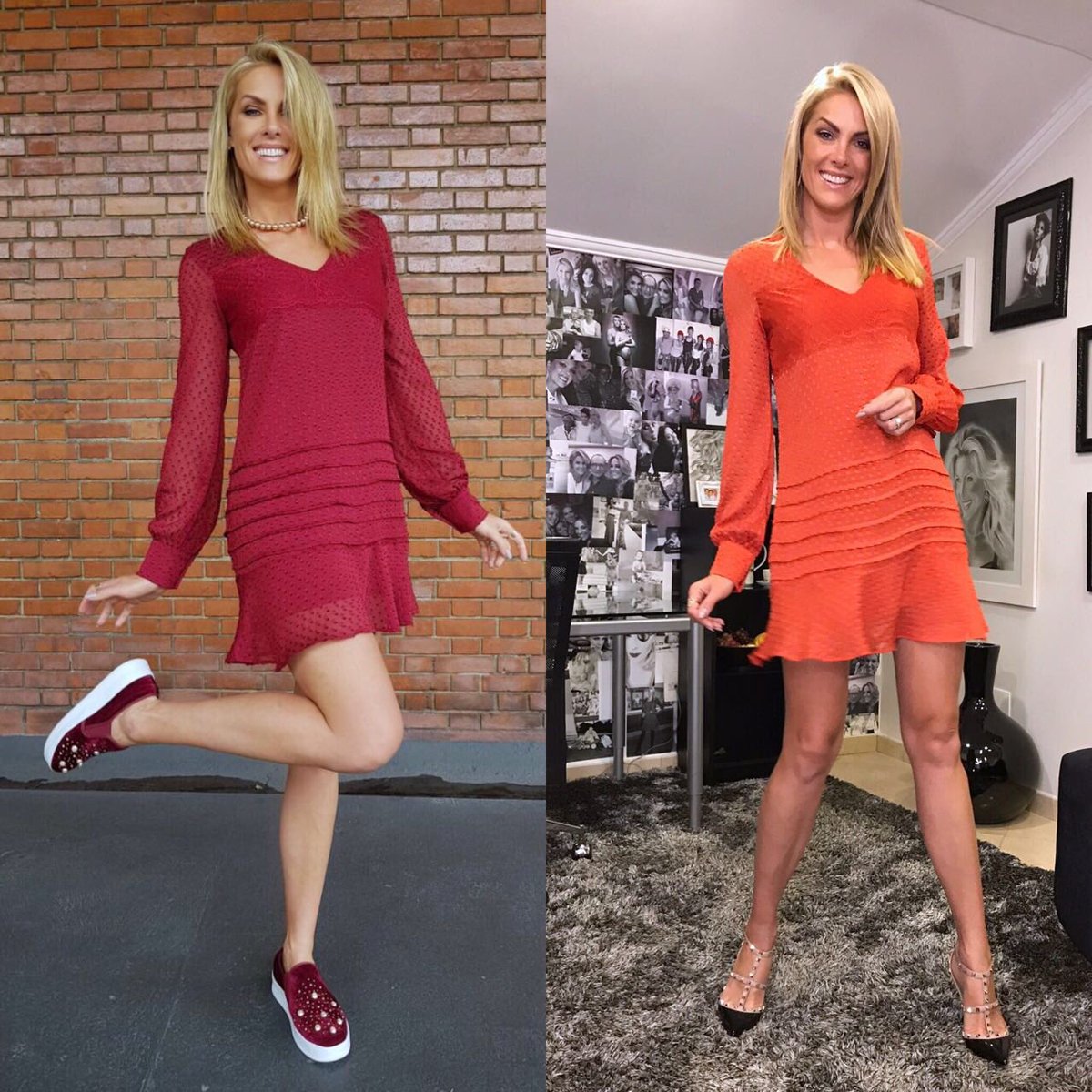 LojaAH's tweet photo. O mesmo vestido, duas propostas. Um esportivo e o outro social. A mesma mulher em dois momentos. Qual é a sua escolha para o final de semana? 💙🦋 (REF - 0401.0404) #AnaHickmann #Metamorfose #LookAH #AnaHickmannLoja #AnaHickmannLoja https://t.co/Dqel3H5Y7c