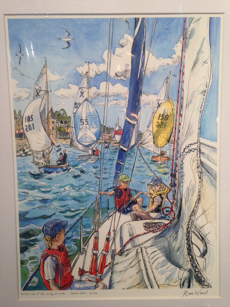 Fab painting by Maria Ward just spotted in #Cowes high street