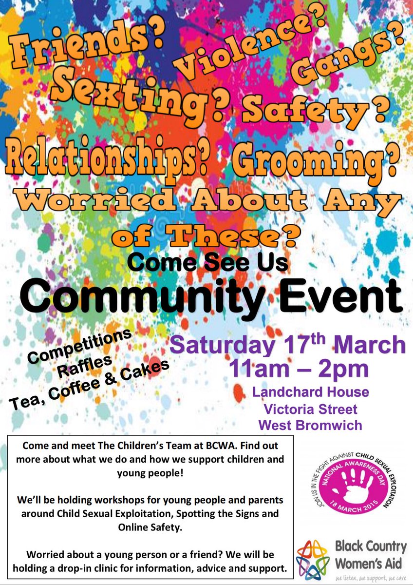 BcwaYP's tweet photo. @CompleteKidzCiC  we’re hosting an event for National CSE. Would love if you could retweet our posters https://t.co/aHWtvWBGVD