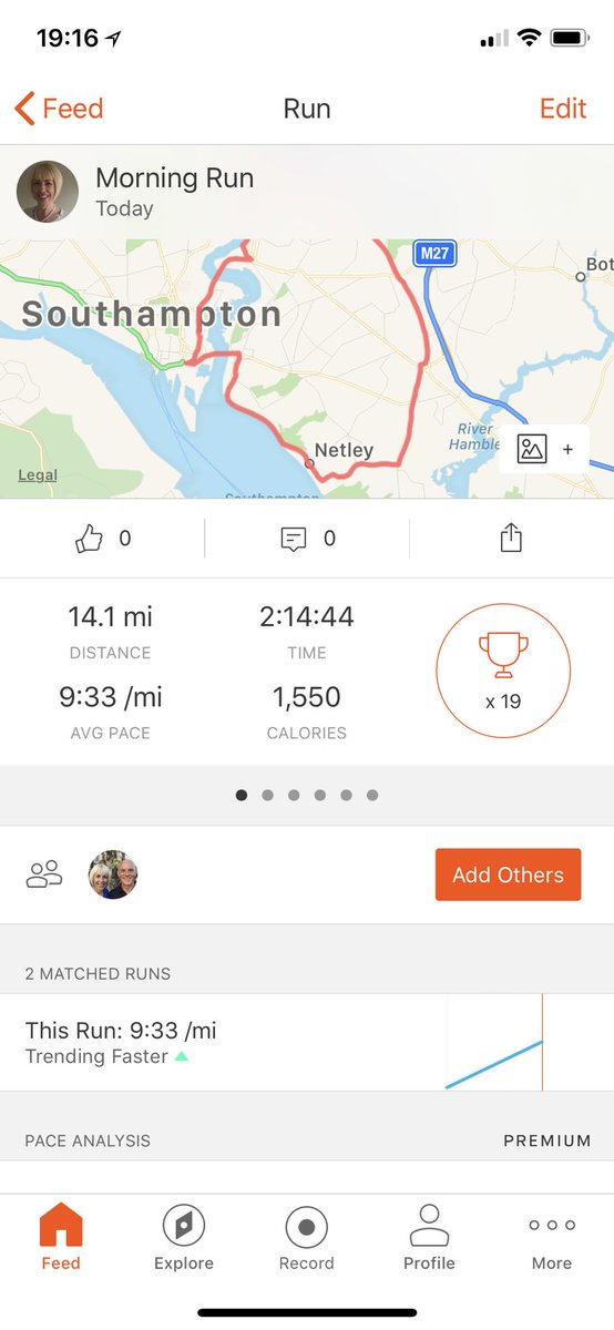 We decided today to run 13.1 miles for Bliss as the Bath half marathon was cancelled last weekend to adverse weather. Needed a hug from husband at 12 miles as still another 2 until home.This is 2/4 still passionate about Neonatal Care#neonatal#Bliss