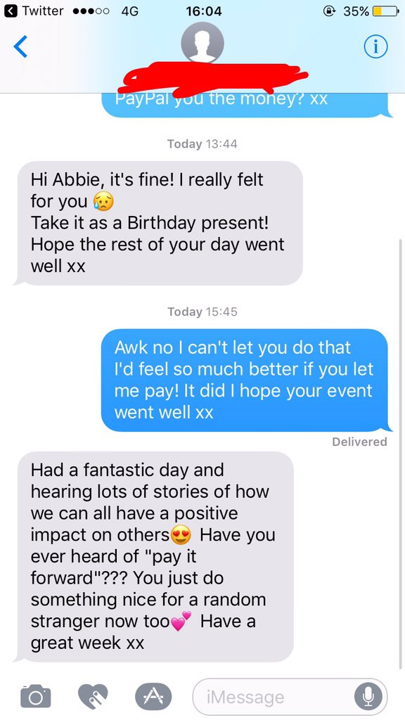 abbiestewart123's tweet image. How lovely is this, was driving to Belfast and stopped to get diesel on the glenshane, when paying I realised I hadn&apos;t my bank card! Lady in front of me without a second thought came over and paid it!! took her number and said I would send her the £20❤️ Actual angel!💓