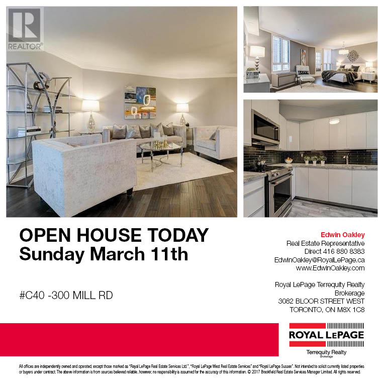 edwinoakley's tweet photo. Happening #Today!!!
#OpenHouse
Sunday March 11. 2-4pm
#AMAZING 2BR 2WR 1300sqft Condo Apt
https://t.co/BBMD0A2Weh …
#RealEstate #homebuyer #PickWisely #Realtor #SalesPerson #TorontoRealEstate #FactsToronto #HappeningToronto #Toronto #Etobicoke #Oakville #GTA #Mississauga https://t.co/awU2lVp5Ie
