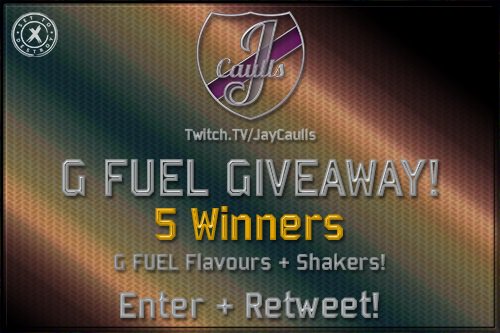 JayCaulls's tweet photo. 💰 GIVEAWAY 💰

A G Fuel Giveaway (5 Winners)

FIVE People will be winning @GFuelEnergy G Fuel!

Which flavour is your favourite?

ENTER NOW!

https://t.co/UbtiM49KVT

@SetToDestroyX @OfficialEGL @DXRacer @MyGamingCareer @scbrigade https://t.co/azJt4LVd2P