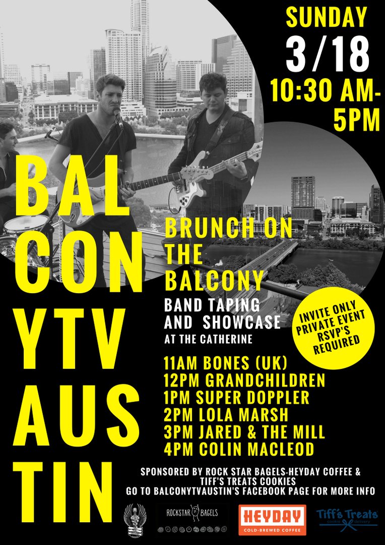 In 7 days time, on a balcony in Texas!

#swsx @balconytvaustin