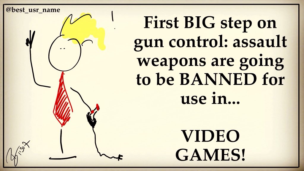 best_usr_name's tweet photo. .@realDonaldTrump #TheResistance #Resist #FBR #GunReformNow #VideoGames #NRA #BoycottNRA #ImpeachTrump #NeverAgain #HowCanYouPossiblyBeThatStupid https://t.co/jmmTxtFESO