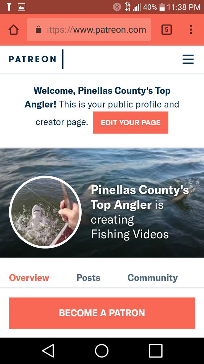 SeanHunter99's tweet photo. https://t.co/5jU8KAsb7s
Support my fishing youtube channel
For only $1 a month through Patreon @fishin4restofus @PCTAofficial @Cleoyeomans @kelsokid1 @TyreeHuNcHo @skiff_life @Nameless_angler @FishinNinjas @OldFishWharf @OldFisherman_  @davidsaltz68 @RedFishGrill https://t.co/fDnoNzLmcm