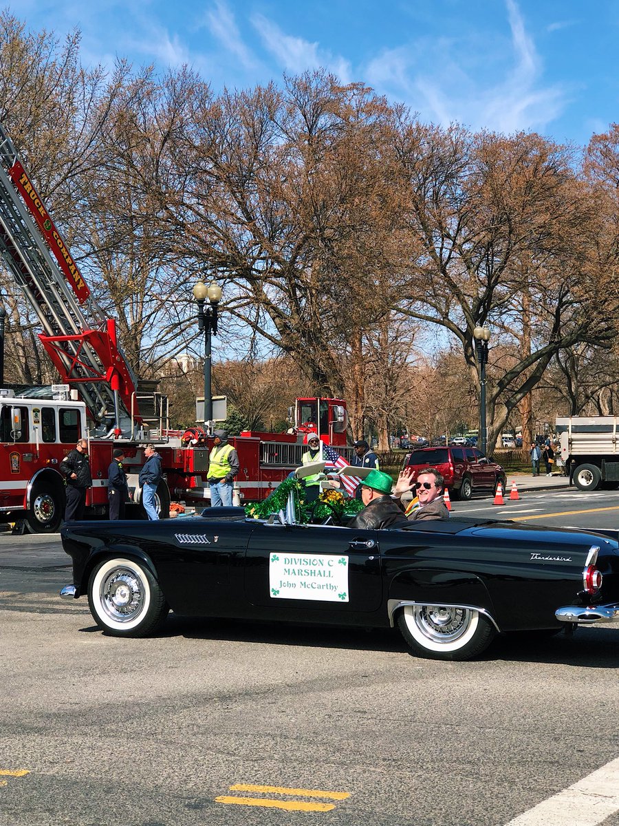 Oh hey there, <a href="/JohnWMcCarthy/">John W. McCarthy</a>! 👋🏼☘️🔑 Happy early #StPatricks from DC’s #StPatricksDay Parade! 💚