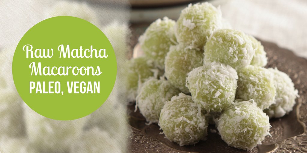 epicmatcha's tweet photo. These raw matcha macaroons make a healthy, tasty, nutrient-dense snack!
 https://t.co/hva79jVBkP https://t.co/GdLBAvejqw