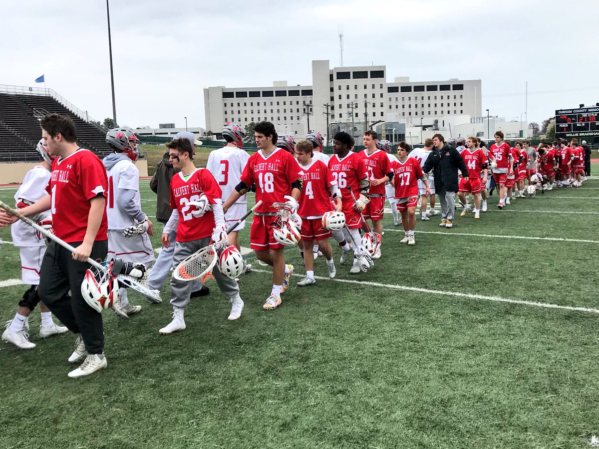 LaxRising's tweet photo. Final at the King of Spring: reigning MIAA champ Calvert Hall rolls to a 12-4 win over Westlake out of Texas. Jacob Kelly leads w/ 3 goals, 4 assists. Cole Herbert w/ 4G. Tate Young leads Chaps w/ 3G. #calverthall #westlake #kingofspring #lacrosse (📷: @cvock) https://t.co/z6Yd8BWZrO