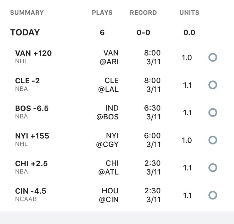 PickSixCapper tweet picture