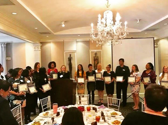 AtlantaWomen's tweet photo. New member awards presentation at our #InternationalWomensDay Luncheon on March 8.  #PressforProgress #Neverthelessshepersisted #TimesUp https://t.co/YeLZ4EY7a4