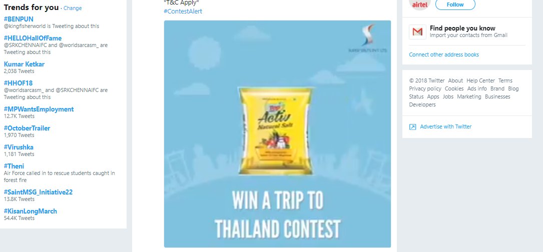 Debleena1012's tweet photo. @Toplinesalts #SuperSalts #PhurtiBharaNamak #Thailand #Trip #Contest #ContestAlert #Participate #India #ActivSalts #Taste #Healthier #ToplineActivSalts https://t.co/T4XnCYkJMB