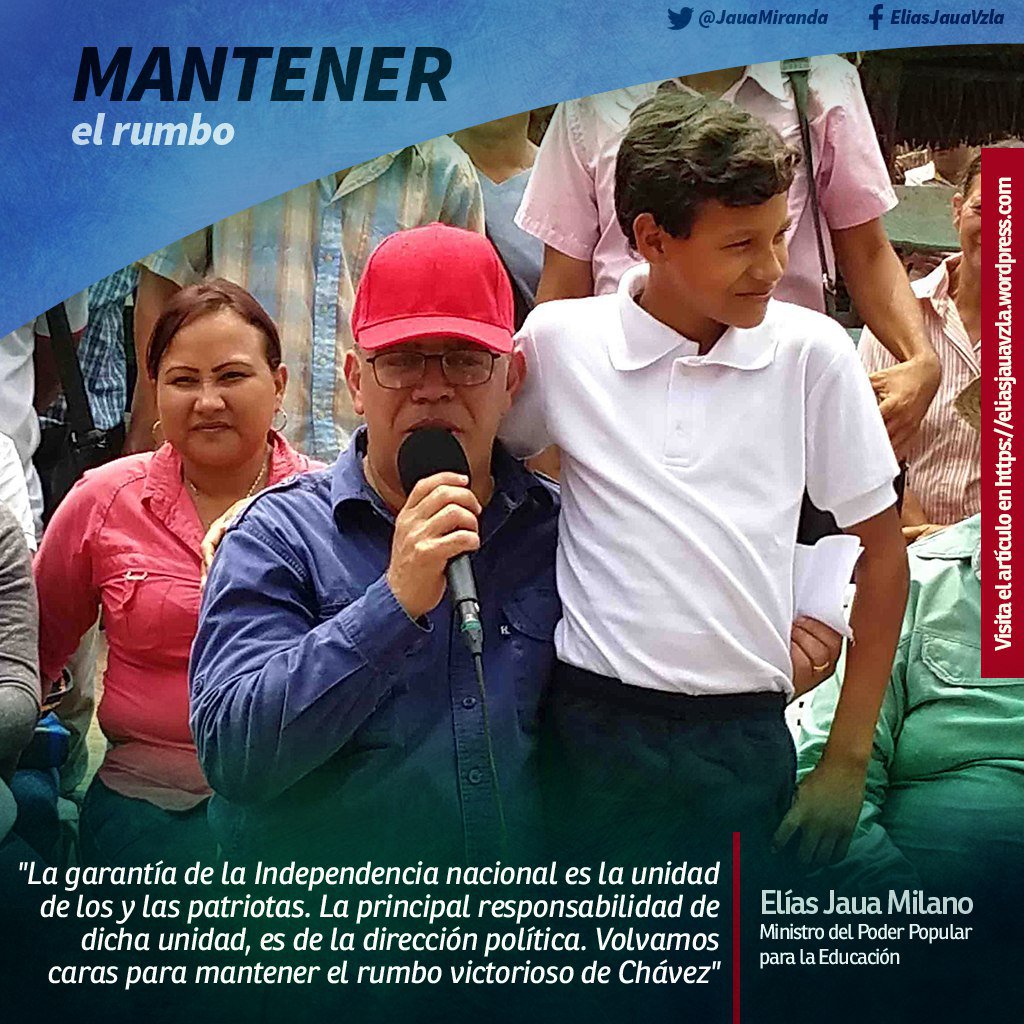 OmarMisiones's tweet photo. ||PORTUGUESA|| @VictorRLucena: Invitamos a leer, compartir y reflexionar en todos los espacios de nuestras familias, escuelas y comunidad éste excelente artículo del Ministro @JauaMiranda MANTENER EL RUMBO https://t.co/htmas4YQ4N  @eugeniapinero @RosangelaOrozco @ZEPortuguesa https://t.co/4sgLH7zCIc
