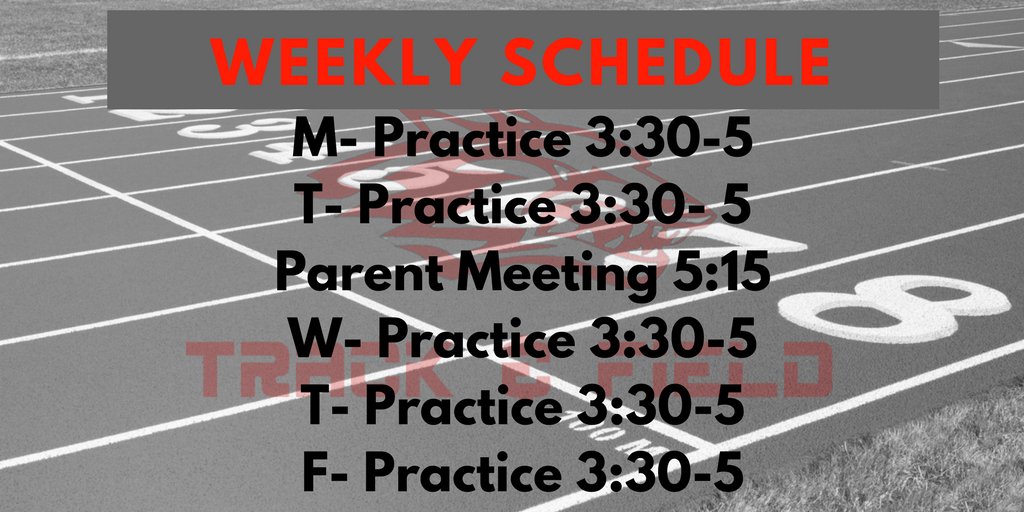 RSMSWolvesTrack's tweet photo. Week 2 starts tomorrow. Another opportunity to get better! #GoWolves #FartherFaster https://t.co/UFlEIKorRz