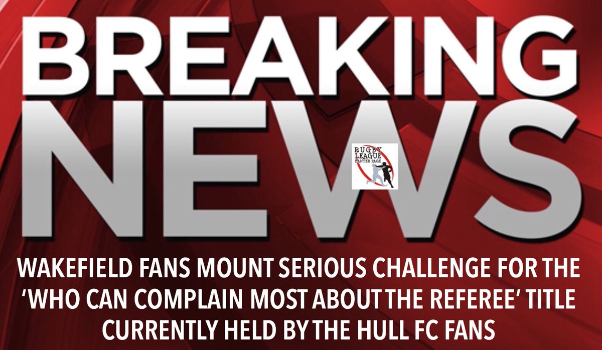 RLBP_'s tweet photo. Wakey fans challenge Hull FC fans for the title . . . #RefereeGate #SLWigWak https://t.co/fLWJIIbqNq