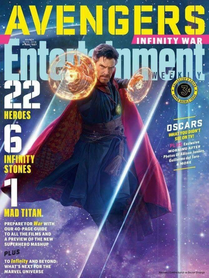 Cineinformacion's tweet photo. Se acerca #Avengers #InfinityWar y aquí te compartimos las portadas con los personajes de la revista @ew #EntertainmentWeek #AvengersInfinityWar https://t.co/DC6CeBvPXE