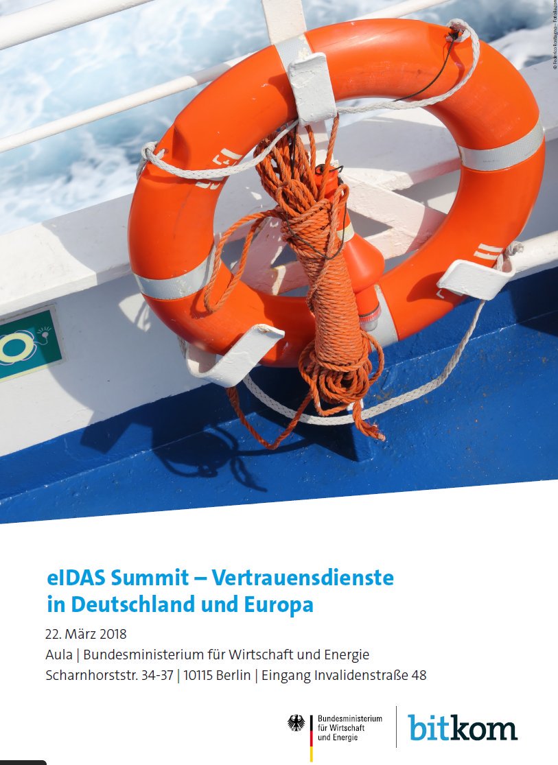 Johannes_Leser's tweet photo. #eiDASinaction 🇪🇺🇩🇪 #eiDASSummit2018 22.3.18 Reality Check 2018 #eIDAS #eSignatur #eID - Interessantes Programm https://t.co/y3toZCZZyN Freue mich auf interessante Gespräche. Wir sehen uns in Berlin @Bitkom @BMWi_Bund #eIDASready https://t.co/hFrUPYyQiD