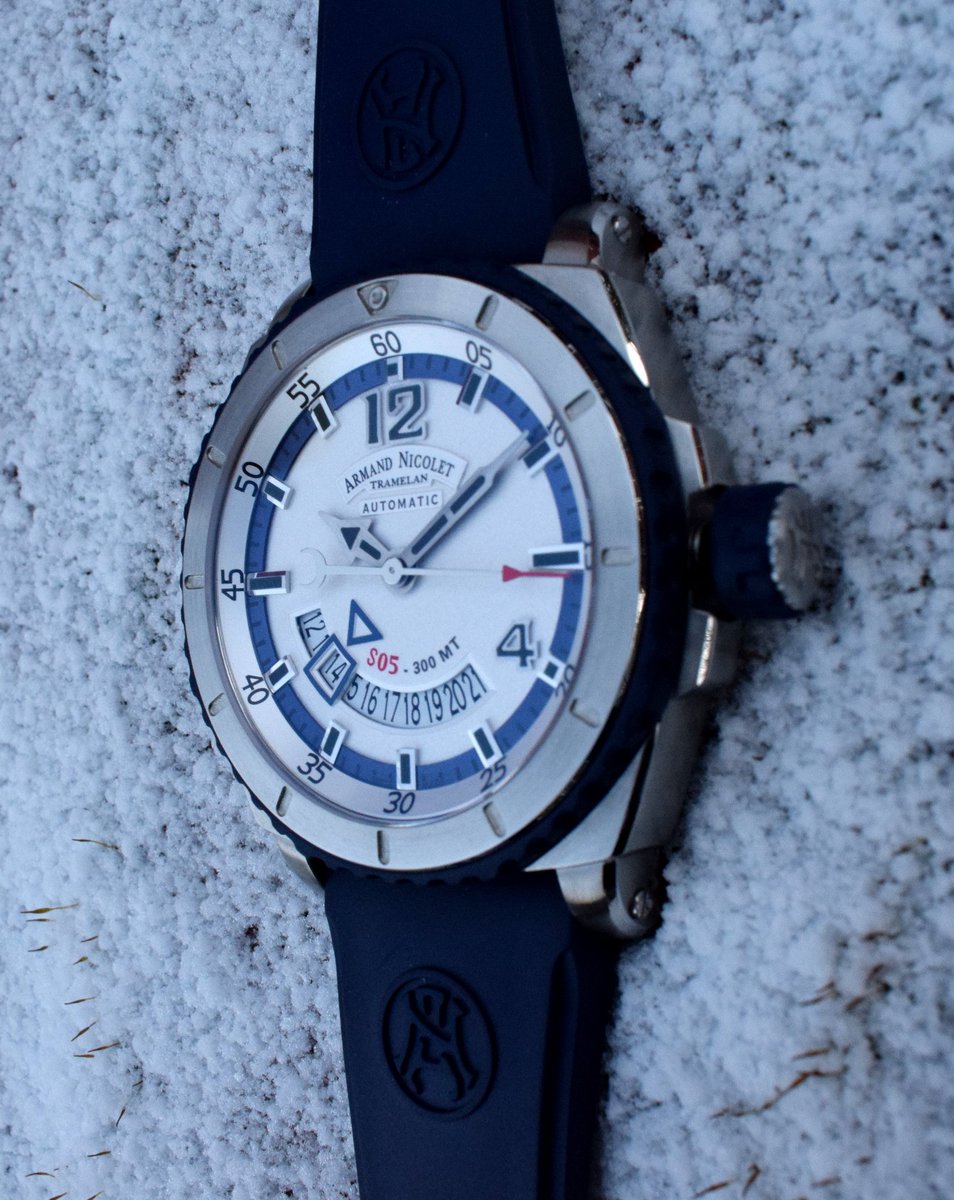 #Spring may be on it's way, but the S05 will take #rain or #shine, #snow or #sea.

Check out the full collection here bit.ly/AN-Collection

Original since 1875.

#ArmandNicolet #Swiss #Watches