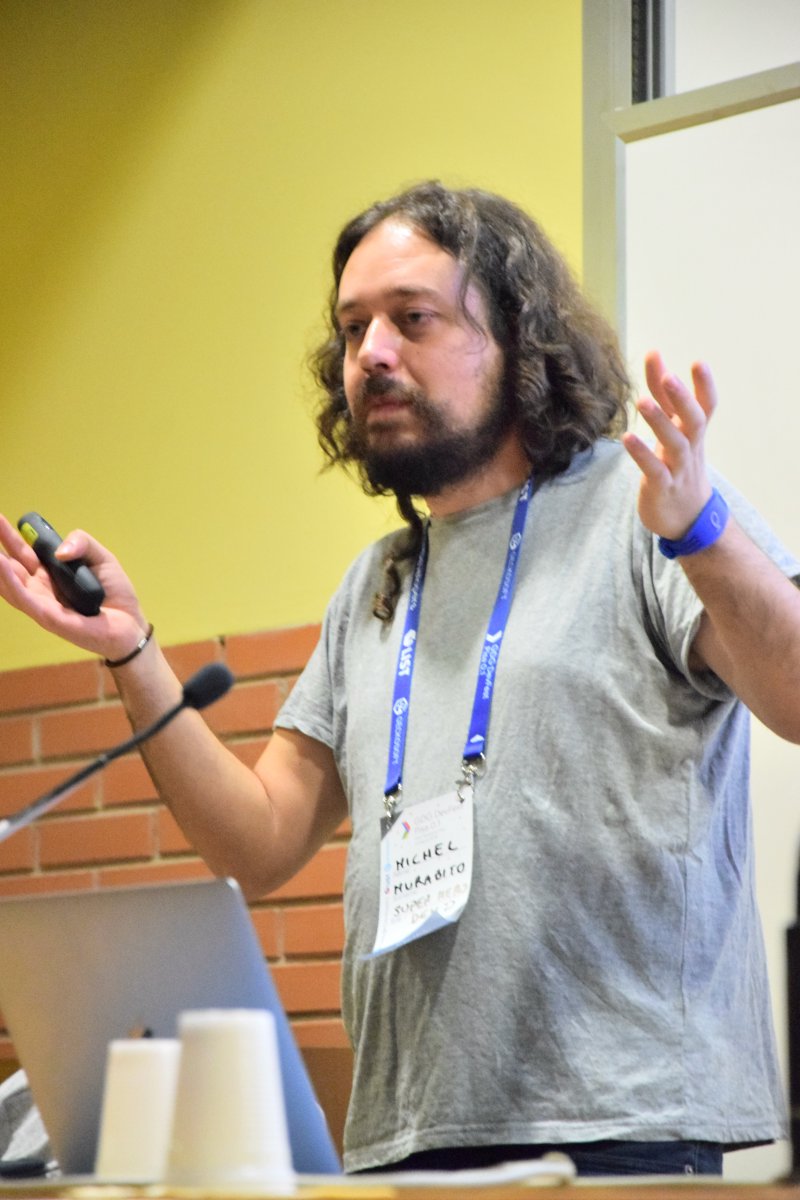 michelmurabito's tweet photo. Great time yesterday at #DevFestPisa 0.1.
Great conf, speaker, audience and networking!
Tired but satisfied! So, thank you all!
#FollowMich #NerdLife #SpeakerLife #lifeAtSpindox @Spindox_It @GdgPisa
Photo Credits: @FedericoSoave https://t.co/S9Ks3XnxQg