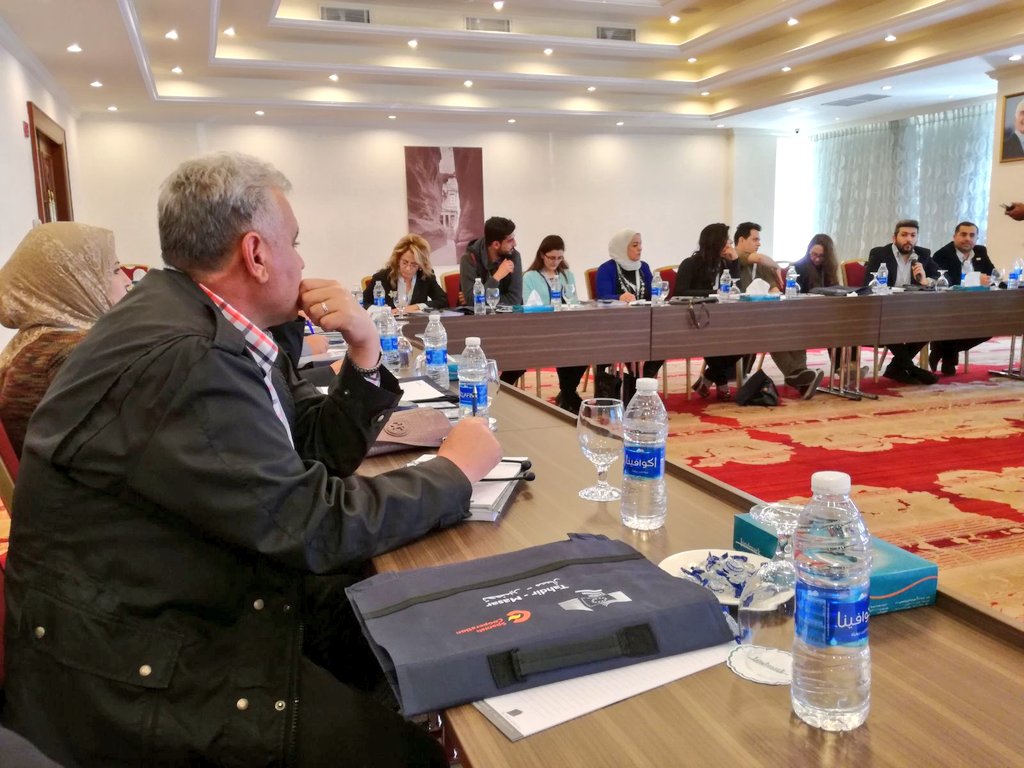 VOrtCam's tweet photo. Trabajo de reconciliación nacional y preparación para la #Paz de la Sociedad Civil de #Siria, con el apoyo del Centro Internacional de Toledo para la Paz, CITPax. La @AECID_es @CooperacionESP @EmbEspJordania conjuntamente con la @EUinSyria @EUinJordan @eu_eeas desarrollan #TAHDIR https://t.co/7ldd4eex9f