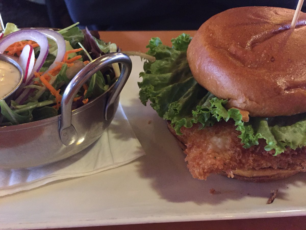 Thanks <a href="/JakesOyster/">JakesOyster</a> for an excellent lunch today. Fish sandwich is always so good. #BClingcod #remoulade #lunch #seafood #burlON