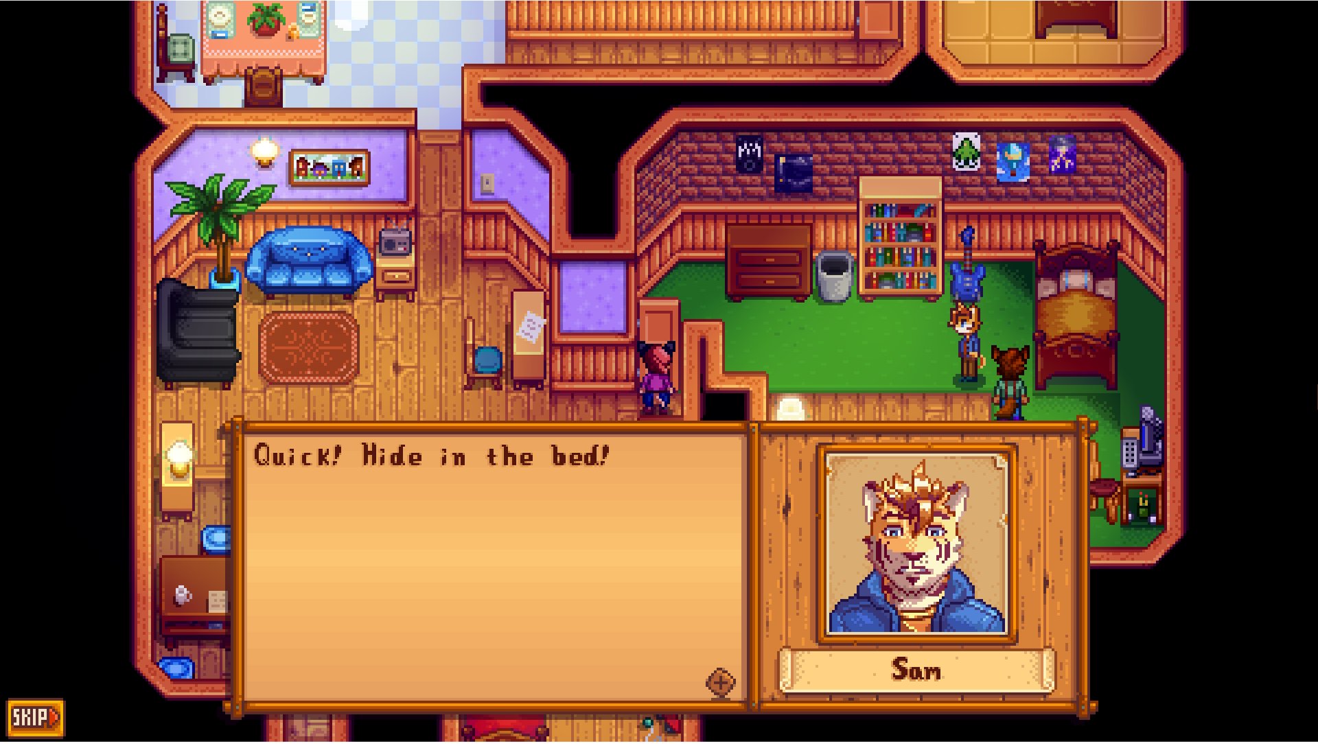Davezk Sam Full Heart Event Game Stardew Valley Furry Mod By Gavelly Welp You Know What Happen Next When Go On The Bed Sam T Co Aboysso5ev Twitter