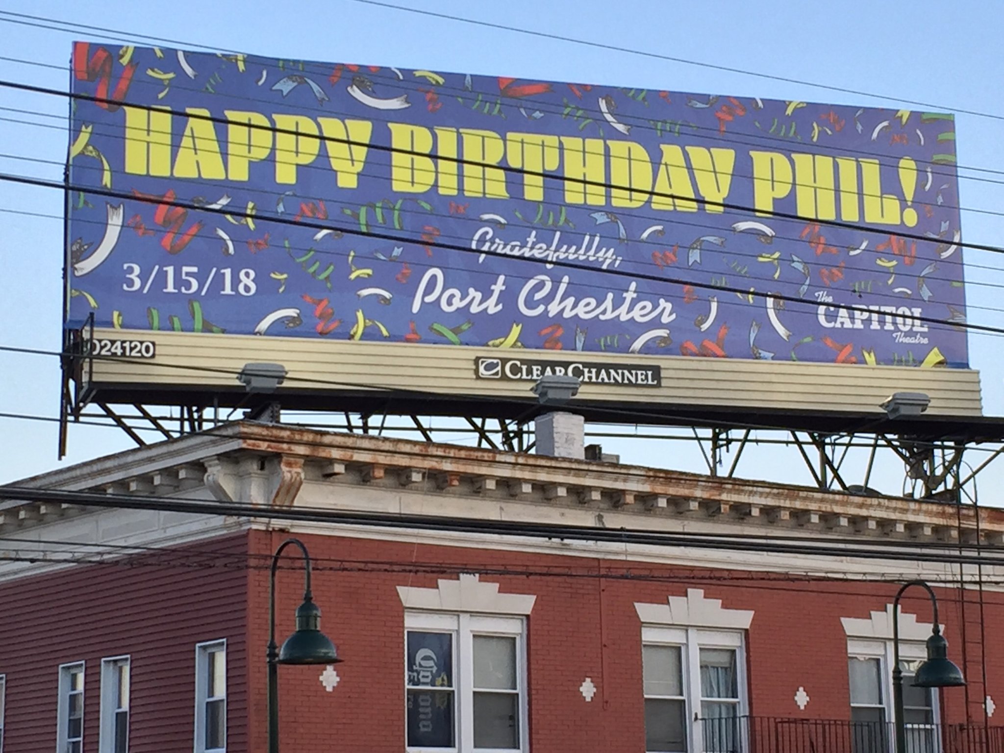 Wow, happy birthday Phil Lesh.  Nice sign in Port Chester. 