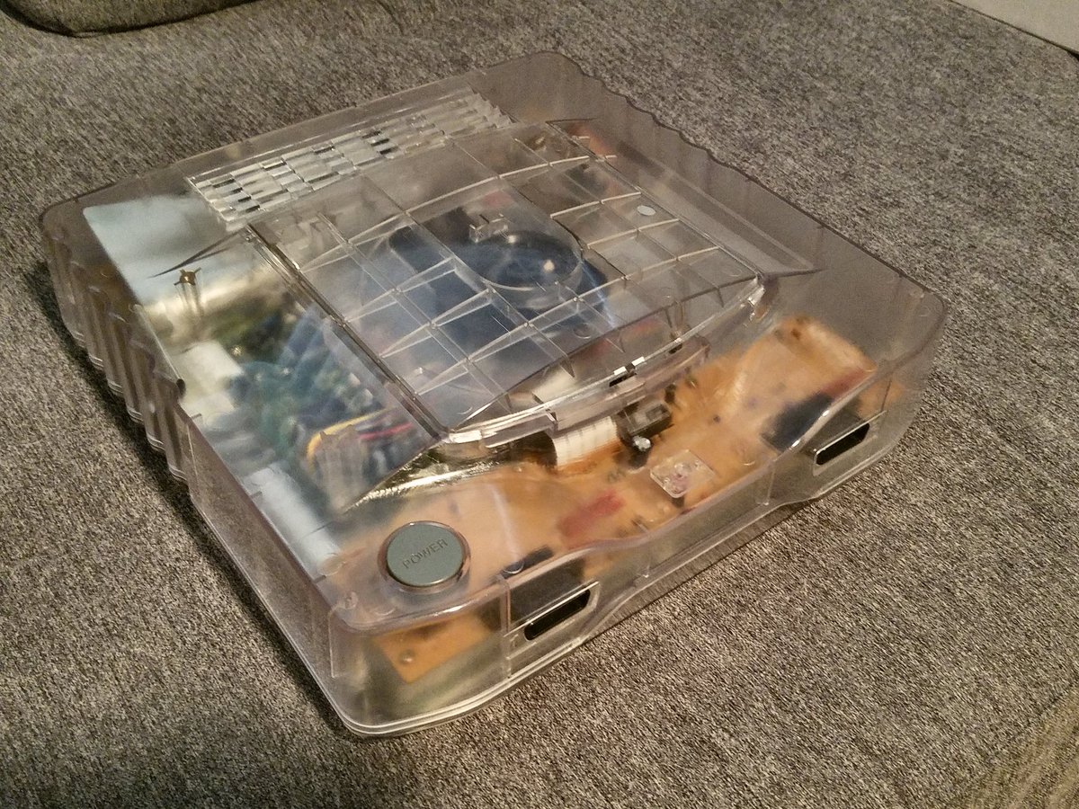 turfmasta's tweet photo. Clear #NEOGEO CD test/proto system. Date codes on pcbs predate the original Front Loader release date by a month. #SNK #NEODEV https://t.co/YBPhExHNzD