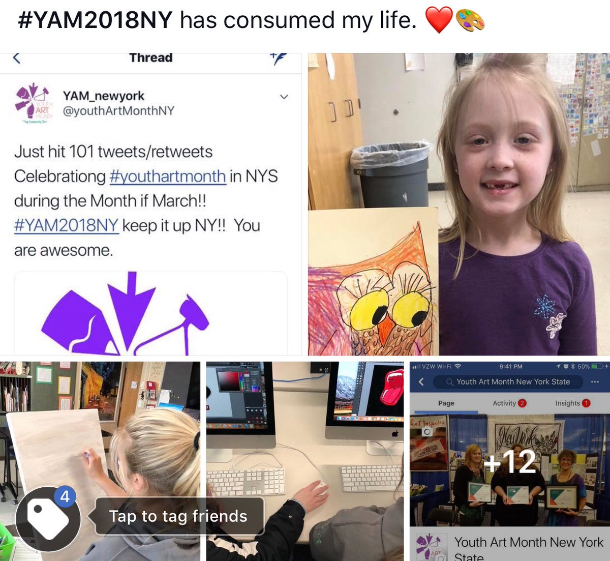 hmccutcheon9's tweet photo. About sums up my life right now:) #YAM2018NY has consumed my life. ❤️🎨 https://t.co/7gZcD4iLtD