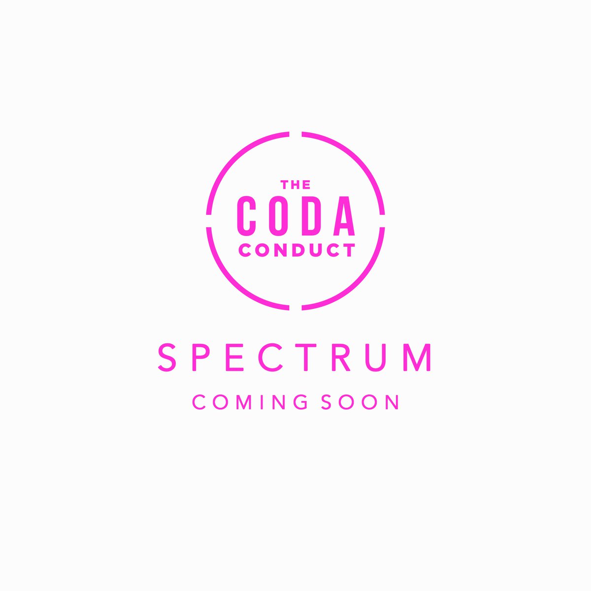 thecodaconduct's tweet image. From everyone at The Coda Conduct, we are so proud to announce that our very first studio album titled &quot;Spectrum&quot; will soon be available!