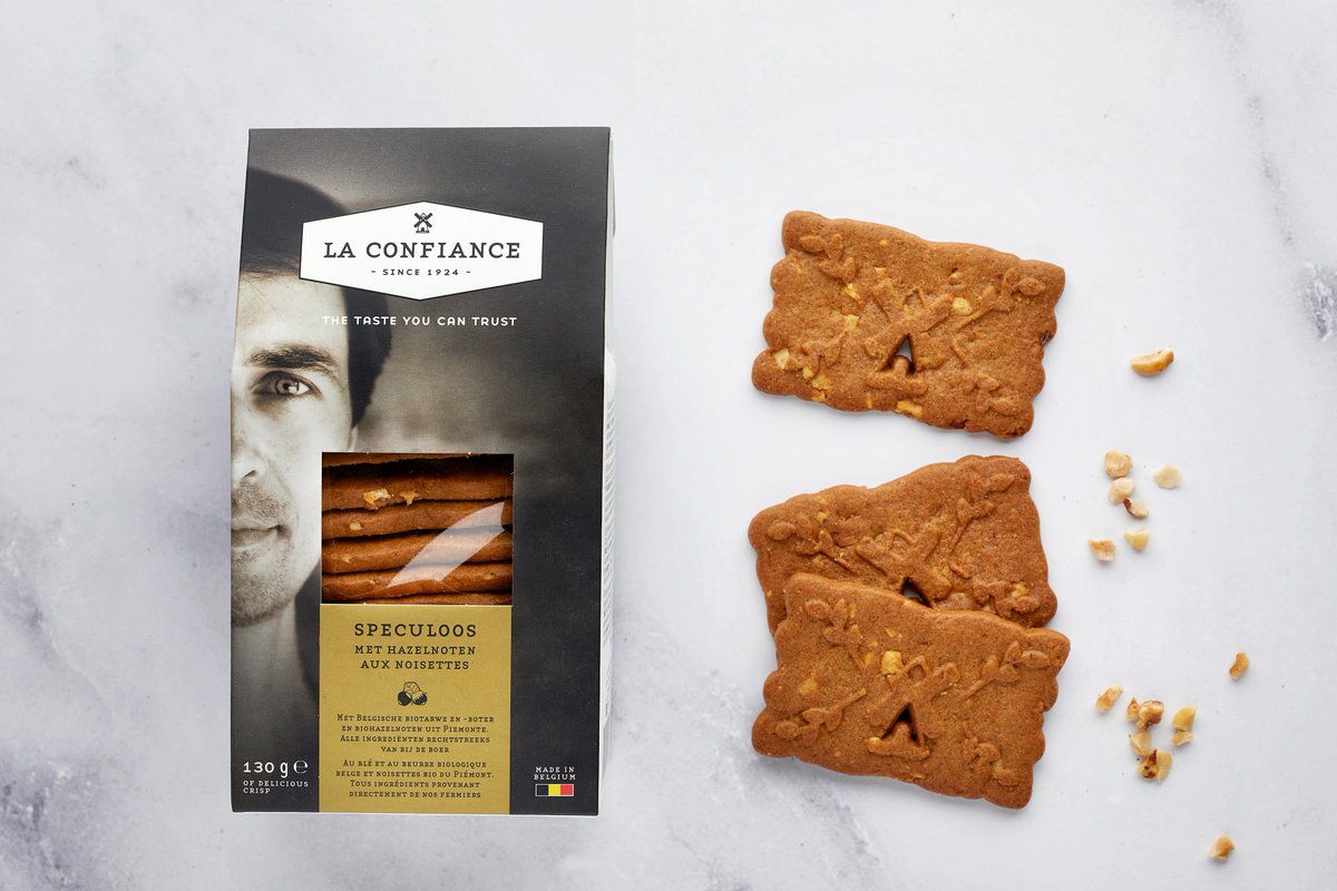 puurdender's tweet photo. Nieuw in onze #webwinkel: #speculoos met hazelnoten van #LaConfiance​ uit #Dendermonde. Deze speculoos heeft een (h)eerlijke, fijne smaak en wordt gemaakt met de beste biologische ingrediënten. https://t.co/GJd6uw39m1 https://t.co/a07XZpyQUZ