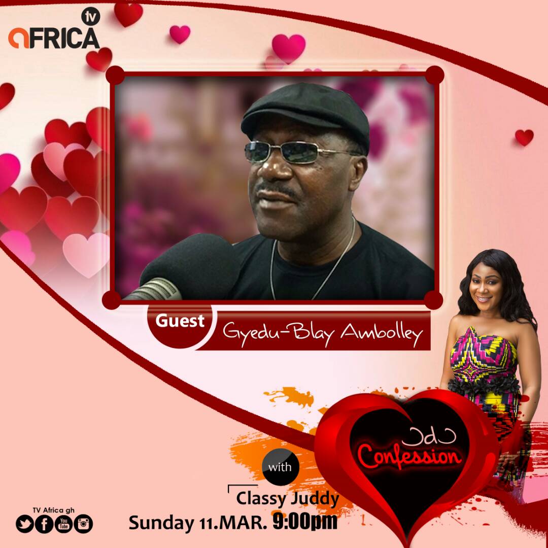 tvafricagh's tweet photo. Ghanaian highlife musician and songwriter, Gyedu Blay Ambollay will help dissect the issues relating to love, sex and more on #OdoConfession
Catch @ClassyJudyGh in another exciting episode at 9pm.
We LIVE on @DStv_Ghana ch. 362 #GoTv ch. 175 https://t.co/IULP1vg8Js