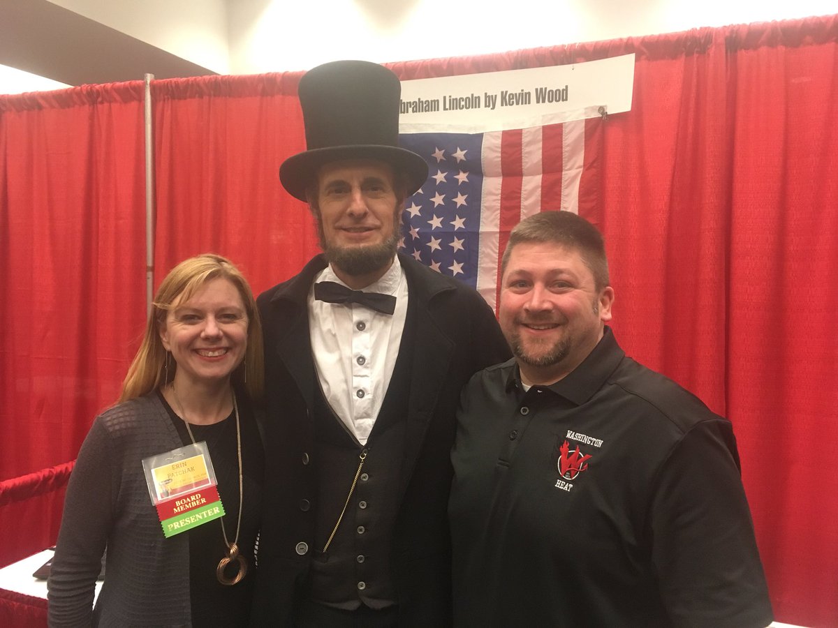 EPatchak's tweet photo. Saying hello to Abe with @Braz74. #wcss2018 https://t.co/cEKqpkVBn7
