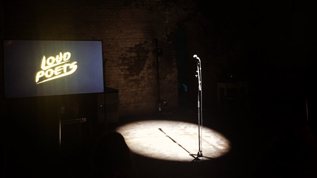 dansimpsonwords's tweet image. Fantastic show by @LoudPoets tonight @VAULTFestival! Powerful and punchy poems given a fun multimedia twist underscored by brilliant music. Awesome! #iamloud