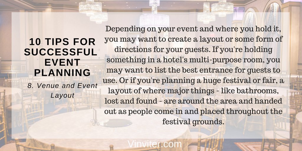Vinviter's tweet photo. Directions on how to get to your event, and layouts within can be a huge help to your guests. Telling them how to get in and labeling where important things are can help your event run smooth. #Vinviter #LocalEvents #EventPlanning https://t.co/o29byG6UmI