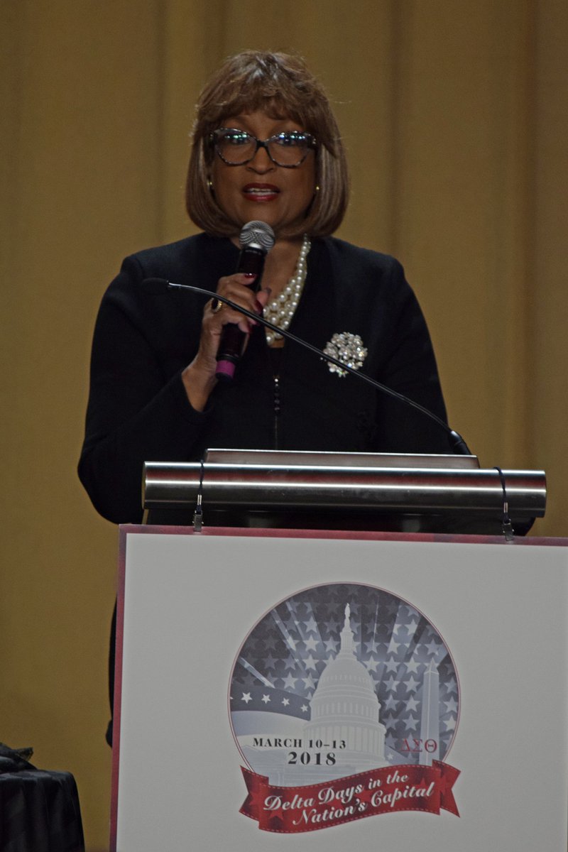 dstinc1913's tweet photo. During DDNC's Ecumenical Service, Bishop Vashti Murphy McKenzie reminded members, "just like the Dora Milaje in Black Panther, Deltas move as one, are sisterly, don't take no for an answer, and will untwist twisted agendas. No wonder why they wore RED!"
#DDNC2018 #PowerInOurVoice https://t.co/Q5QXxS8v2l