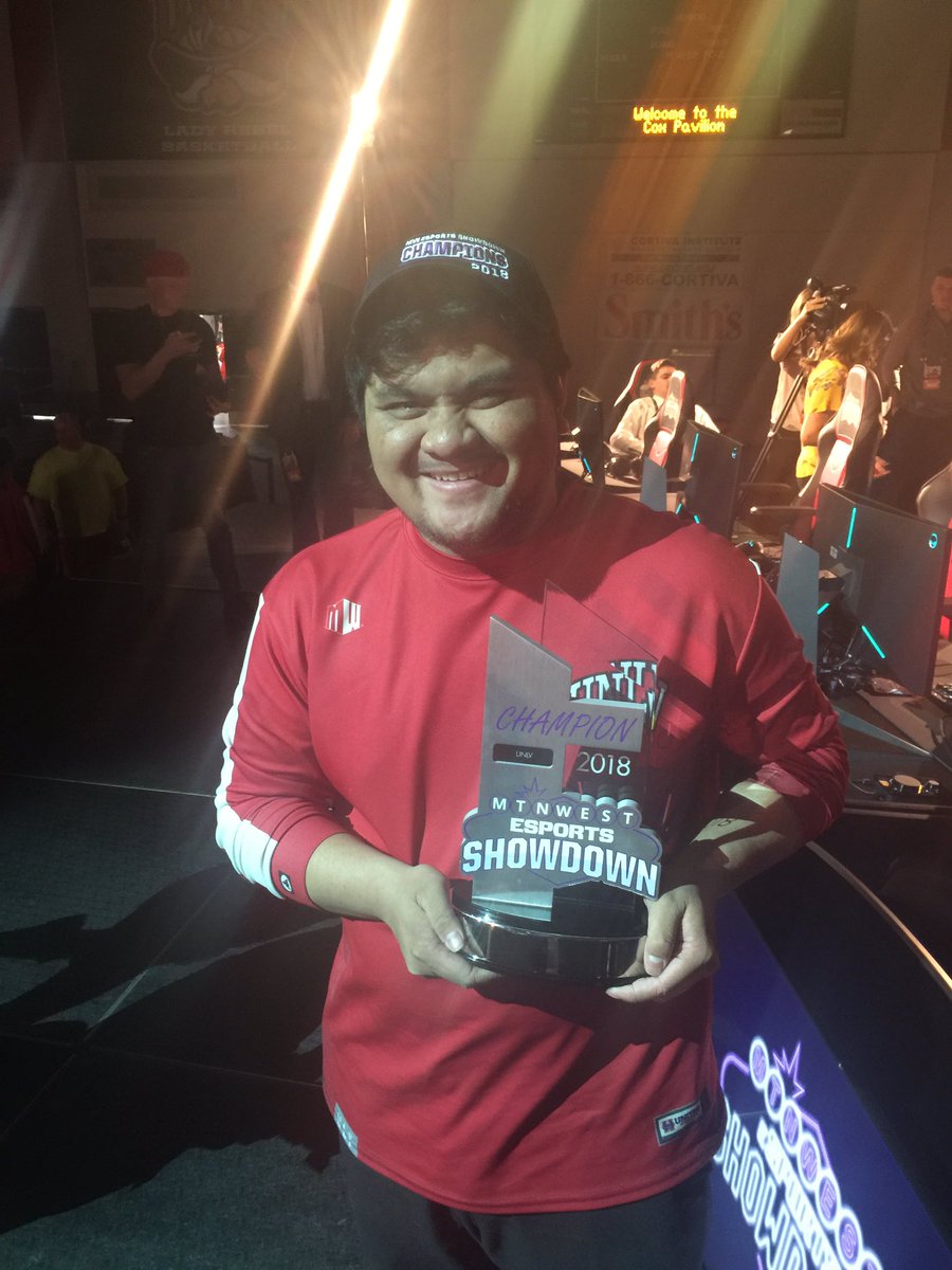 SlamtaroOW's tweet photo. Yesterday was the best day for the Collegiate eSports teams program at UNLV and 8-bit eSports. I am especially proud of my Overwatch team for their 3-0 win over Boise State. #UNLV #MWShowdown #KeepOnSwinging #eSports https://t.co/E6k4QLClOh