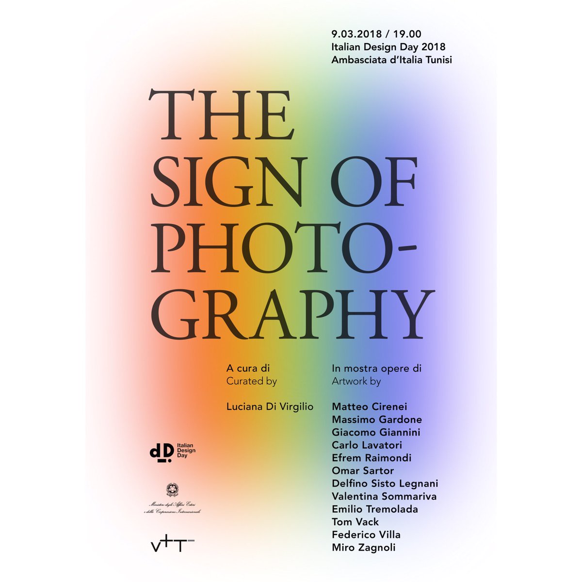 VT_Luciana's tweet photo. Una conferenza #CHANGETHESIGN e una mostra fotografica #THESIGNOFPHOTOGRAPHY a cura di #GianniVeneziano e della sottoscritta per l’#ItalianDesignDay a #Tunisi grazie a @CMusillo @LaTriennale @ItalyinTunisia @IICTunis https://t.co/dBr1HE6DOC