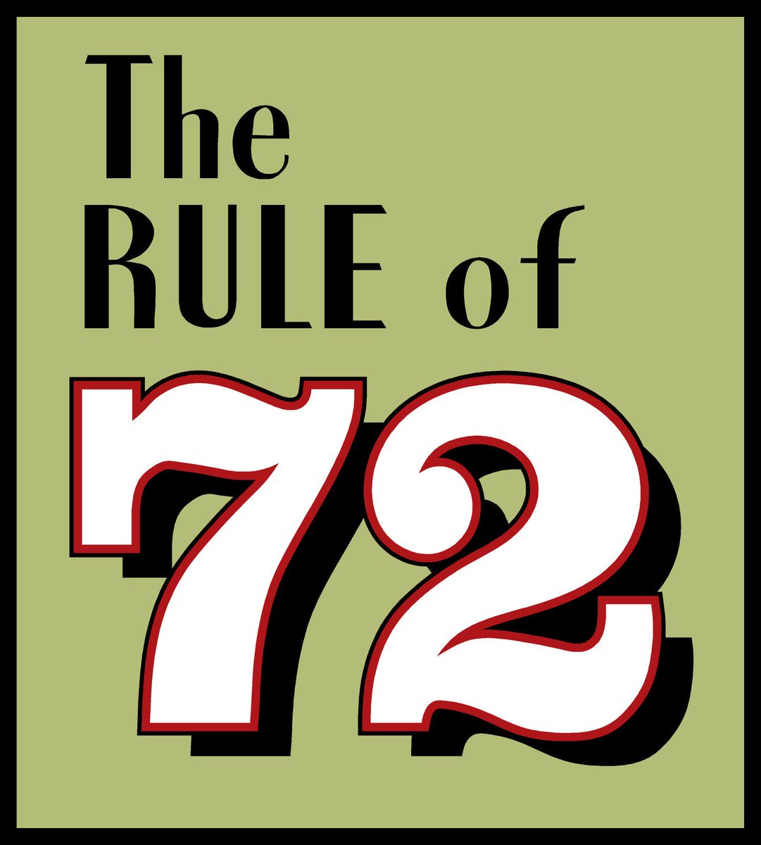 PennStateSFEC's tweet photo. Want an easy way to know how to double your investment? The Rule of 72: divide 72 by the interest rate - 72/6=12 yrs to double. #FinLitFact https://t.co/VNdObxdQoL